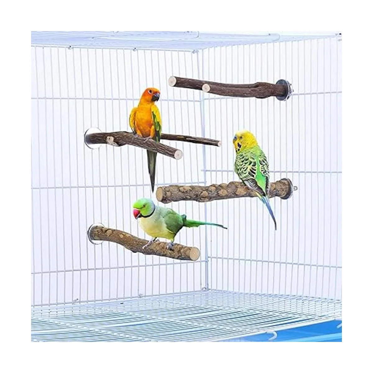 Mogoko 4 piezas de percas para pájaros soporte para_2