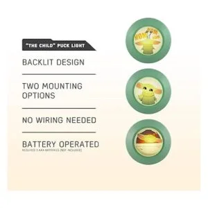 STAR WARS Mandalorian luces LED para niños paquete de 3_3