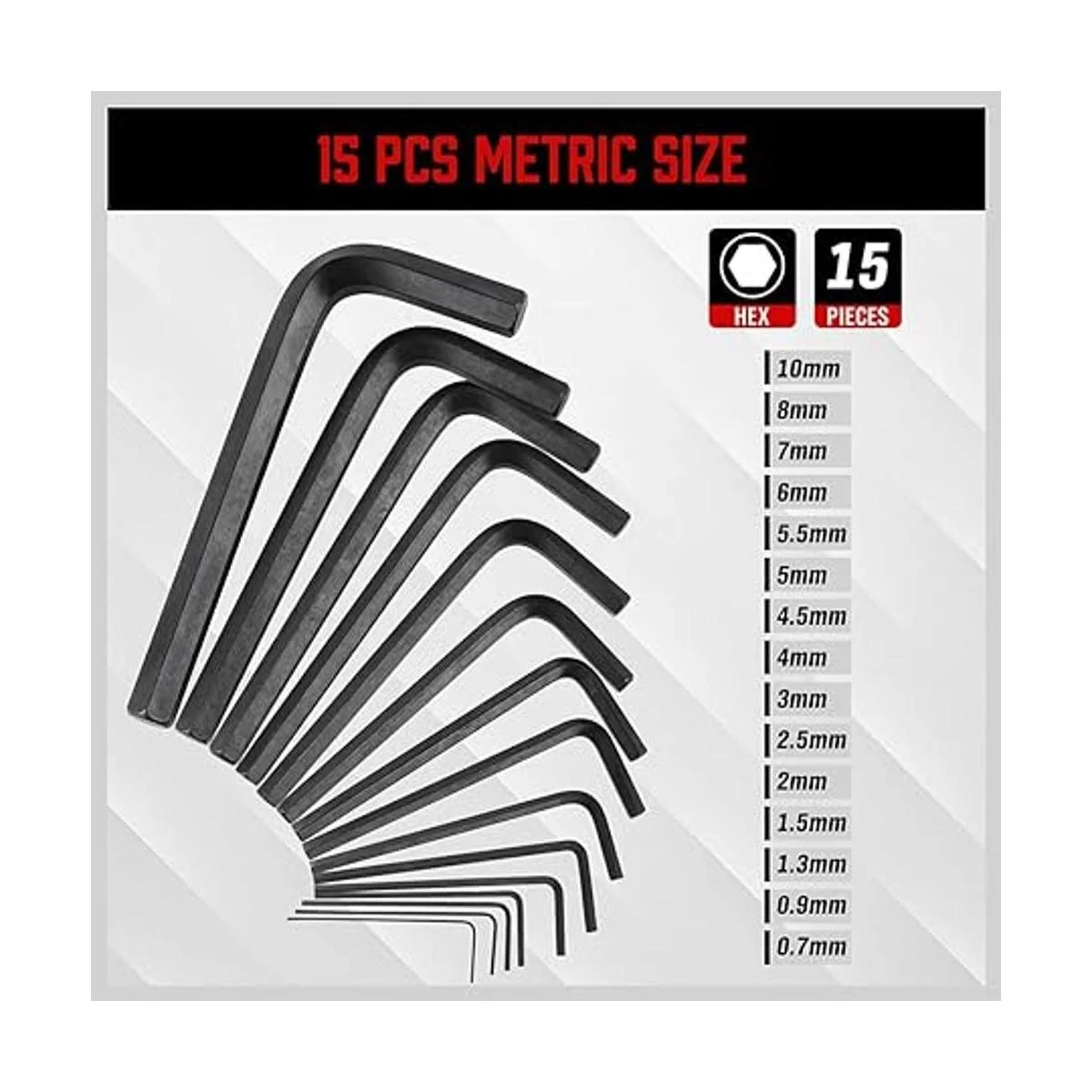 SEDY Juego de llaves hexagonales juego de llaves Allen de_3