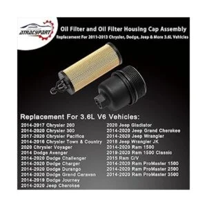 Filtro de aceite y tapa de filtro de aceite Repuesto_3