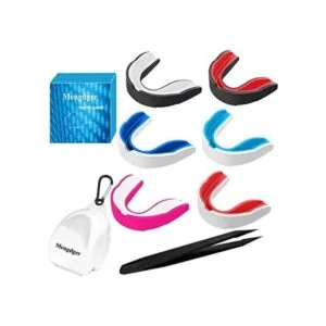 Mengdger Protector bucal juvenil de fútbol bucal para_1