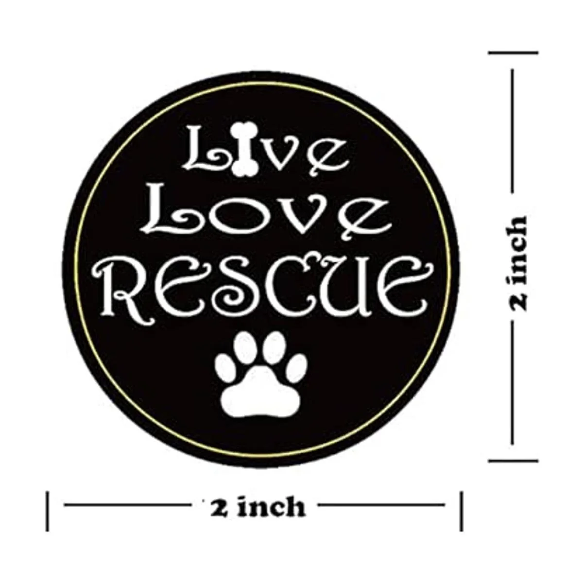 Live Love Rescue Animal Adoption Stickers Pegatinas de 2_2