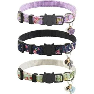 3 collares de gato con campana y accesorios patrón de_1