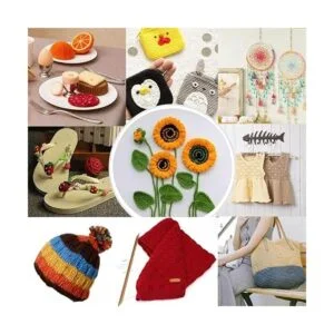 4Rolls suave mezcla de algodón suave y cómodo hilo de_2