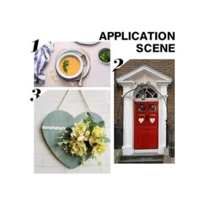 GORGECRAFT 10 piezas de recortes de corazón de madera de_7