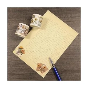 Juego de 2 rollos de cinta adhesiva decorativa de girasol_4