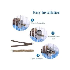 Mogoko 4 piezas de percas para pájaros soporte para_4