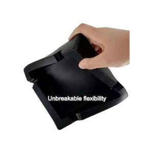 BSANG Cenicero de silicona negro grande de 6 pulgadas_5