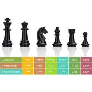 ColorGo Juego de ajedrez con tablero magnético plegable_3