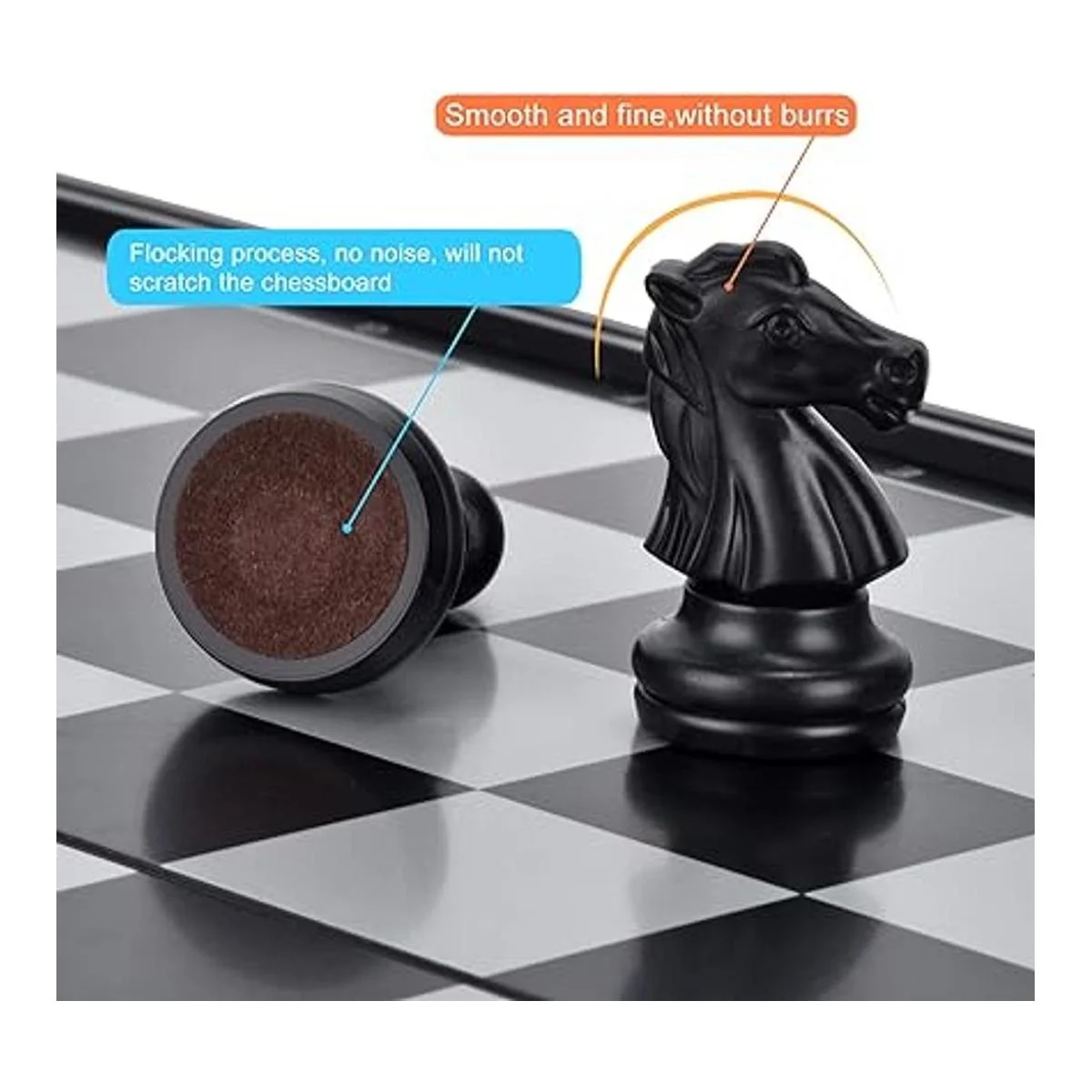 ColorGo Juego de ajedrez con tablero magnético plegable_5