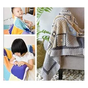 4Rolls suave mezcla de algodón suave y cómodo hilo de_5