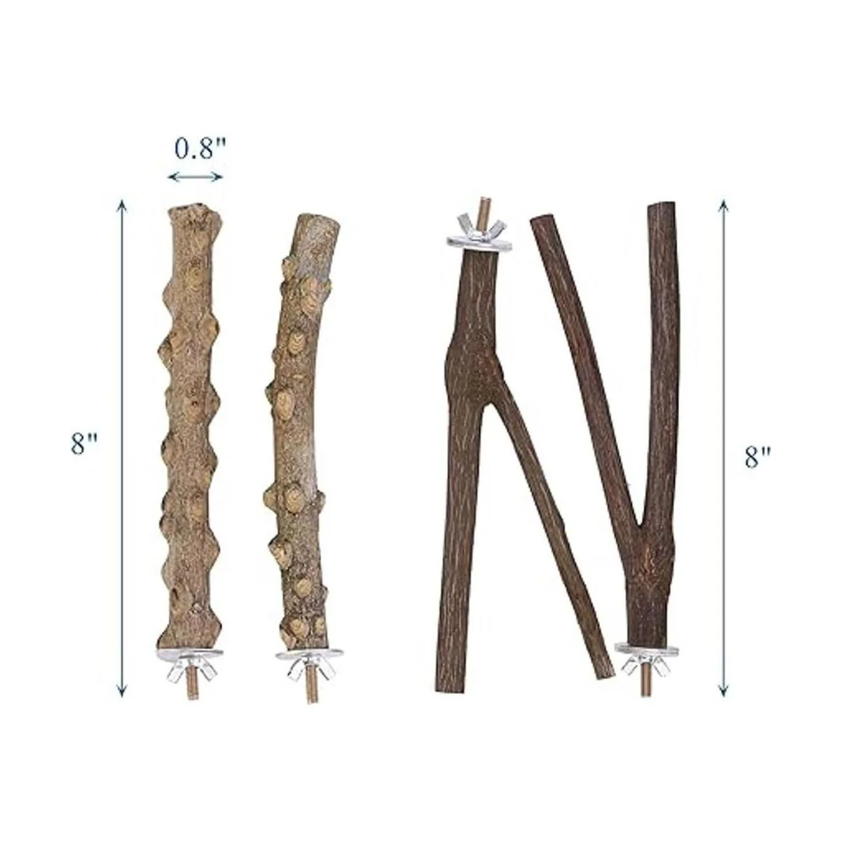 Mogoko 4 piezas de percas para pájaros soporte para_3