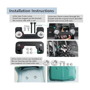 Maleonn Juego de postes de cuerpo invisible RC para 124_4