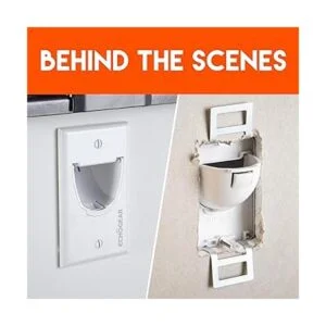 ECHOGEAR Ocultor de cables negro en la pared para TV de_5