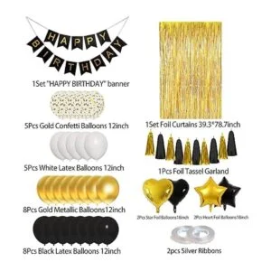 Decoraciones de cumpleaños para hombres y mujeres globos_2