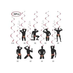 30 piezas de decoración de remolinos colgantes de_2