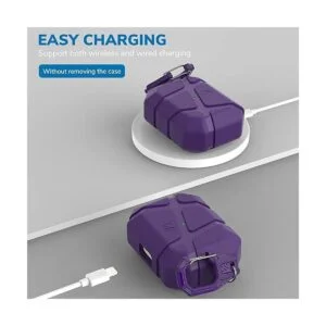 KMMIN Compatible con AirPods Pro funda protectora_3