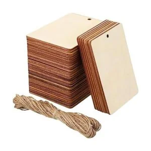 36 piezas de madera sin terminar 2.5 x 3.5 etiquetas_1