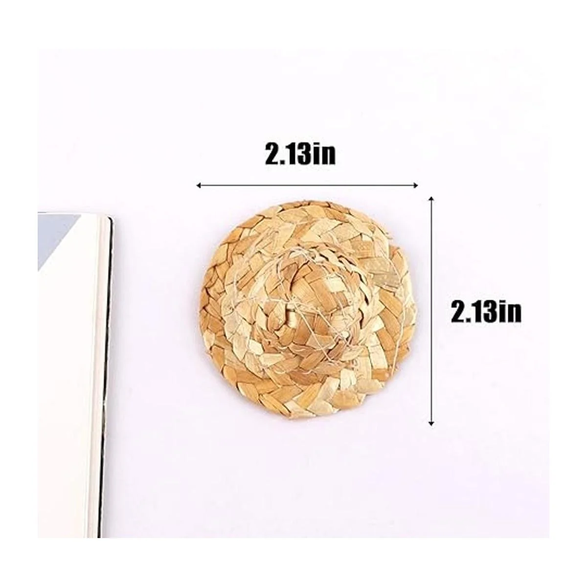 AUEAR Mini sombreros de paja para tejer sombrero de paja_2