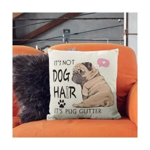 Its Not Dog Hair Its Pug Fundas de almohada con_2