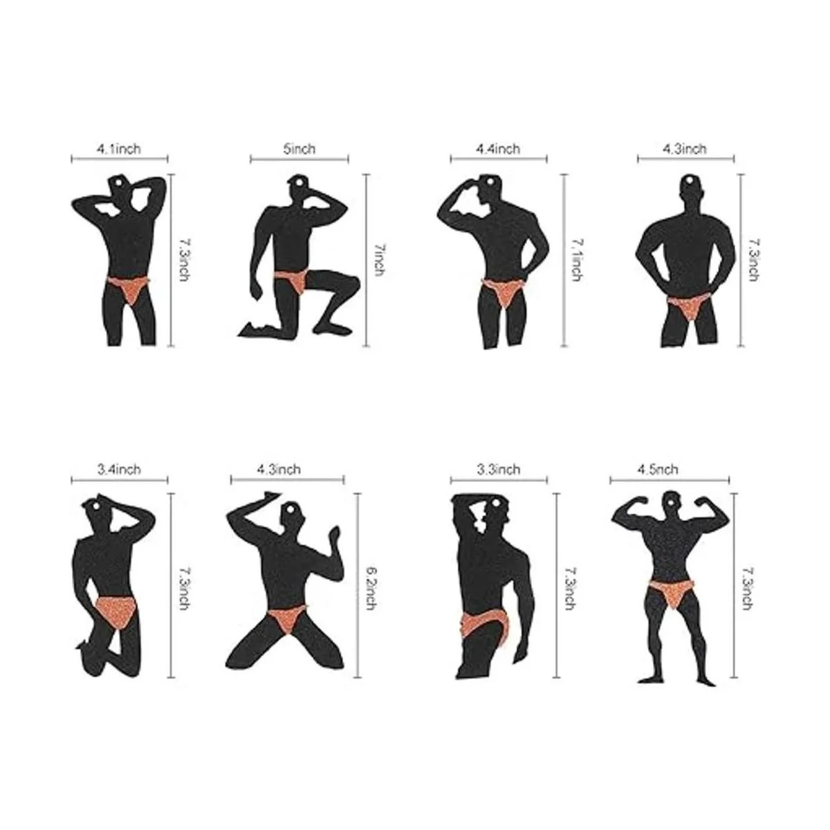 30 piezas de decoración de remolinos colgantes de_3