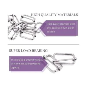 Swpeet 60 anillos de metal plateado de 54 pulgadas a_3