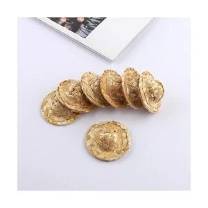 AUEAR Mini sombreros de paja para tejer sombrero de paja_4