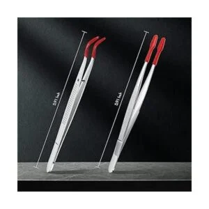 Juego de 2 pinzas con puntas de goma puntas revestidas de_3