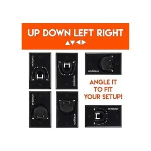 ECHOGEAR Ocultor de cables negro en la pared para TV de_3