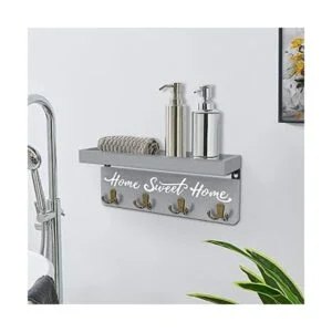 buways Soporte para llaves y correo de madera con 4_5