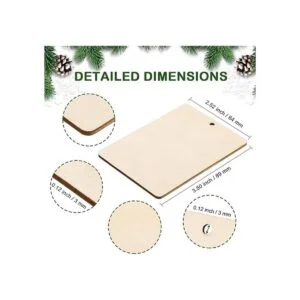 36 piezas de madera sin terminar 2.5 x 3.5 etiquetas_3