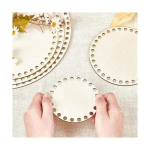 PH PandaHall Cesta de madera natural de 5 tamaños base de_6