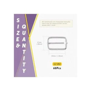 Swpeet 60 anillos de metal plateado de 54 pulgadas a_2