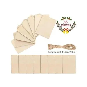 36 piezas de madera sin terminar 2.5 x 3.5 etiquetas_2