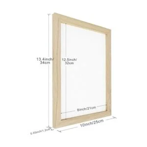 Worown Marco de madera de 3 tamaños para hacer papel de_3