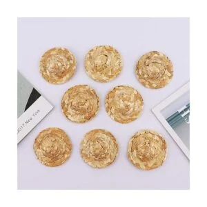 AUEAR Mini sombreros de paja para tejer sombrero de paja_6