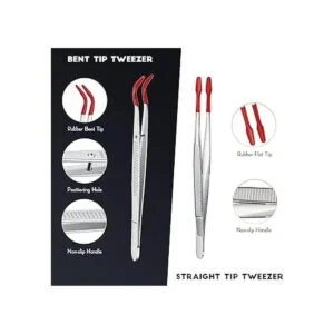 Juego de 2 pinzas con puntas de goma puntas revestidas de_2