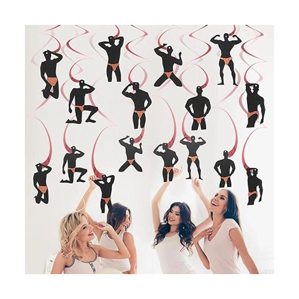 30 piezas de decoración de remolinos colgantes de_6