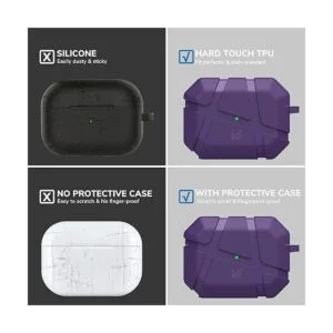 KMMIN Compatible con AirPods Pro funda protectora_5