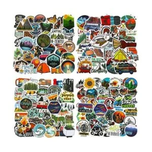 200 calcomanías de vinilo impermeables de naturaleza_1