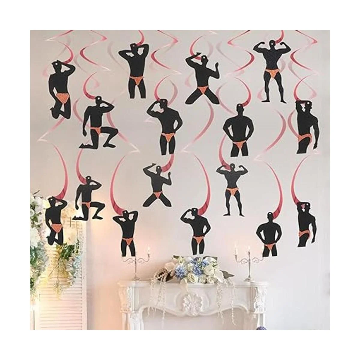 30 piezas de decoración de remolinos colgantes de_4