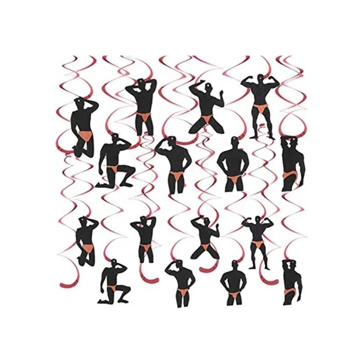 30 piezas de decoración de remolinos colgantes de_1