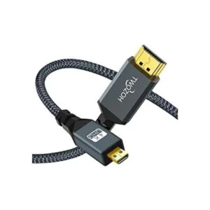 Twozoh Cable 4K Micro HDMI a HDMI de 10 pies cable_1