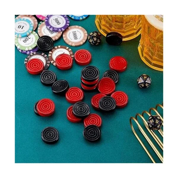 Juego de mesa de damas de madera de 1.06 pulgadas de juego_7