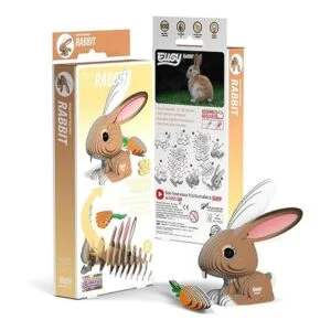 EUGY Rompecabezas de papel 3D ecológico de conejo 071_2
