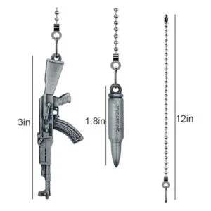 4 cadenas de tracción de plata Dotlite para ventilador de_2