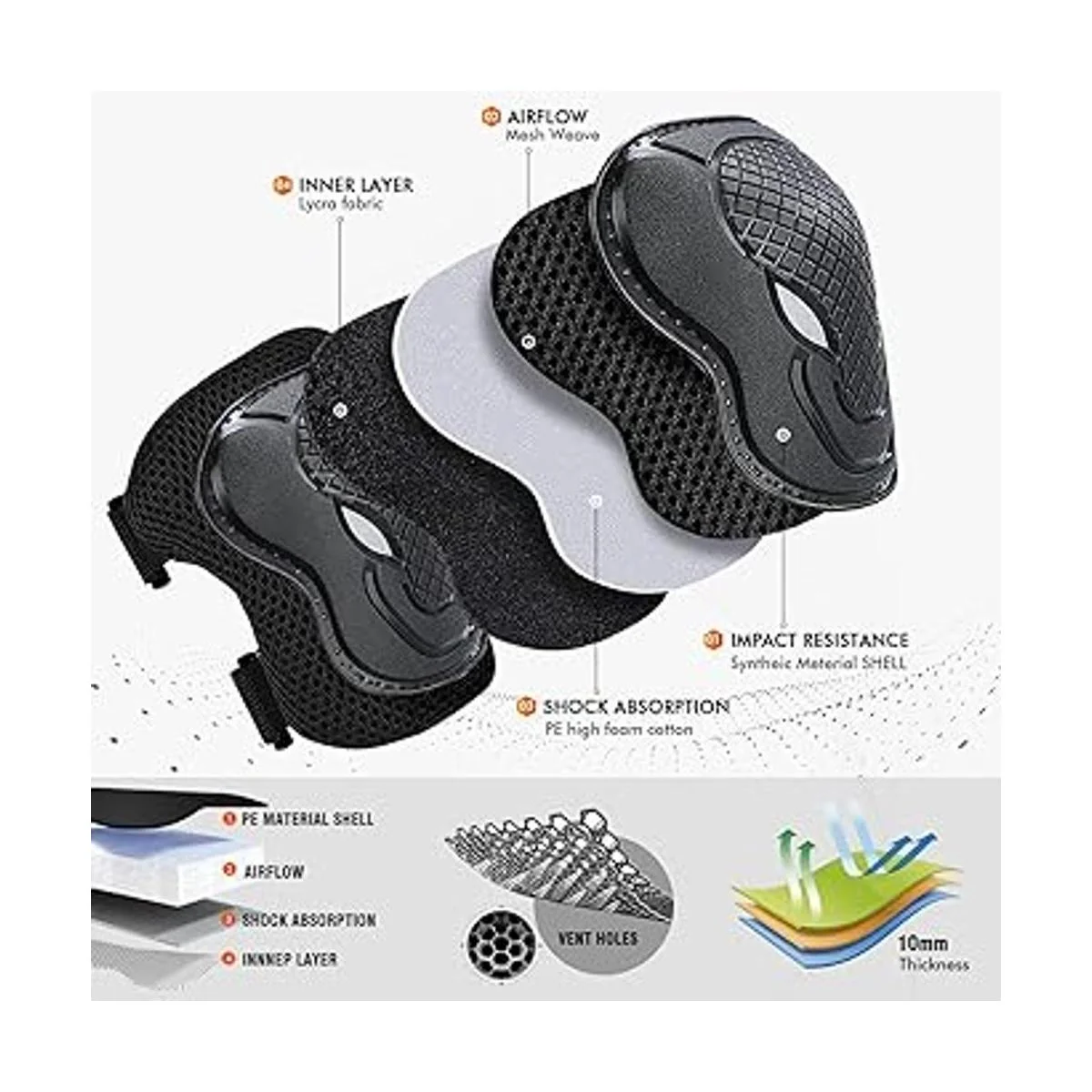 GTSBROS Equipo de protección para niñosjóvenes_5