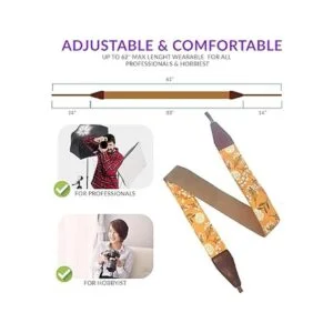 Art Tribute Correa de hombro para cámara de flores de_3