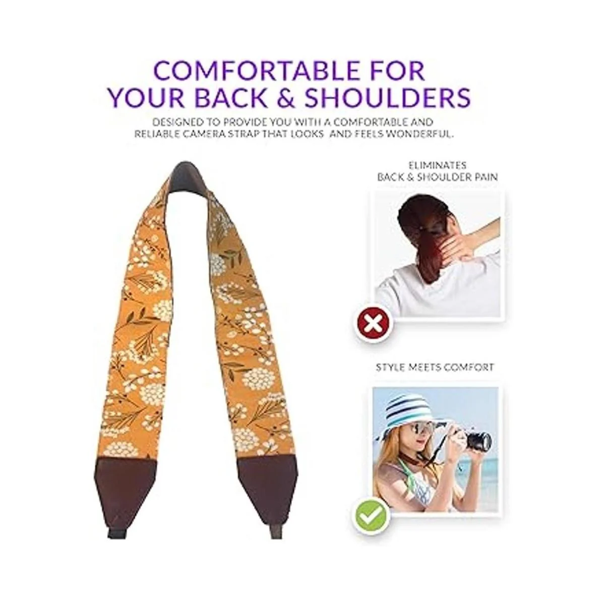 Art Tribute Correa de hombro para cámara de flores de_2