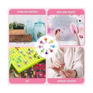 96 piezas de dijes de hongos coloridos de resina de hongos_5